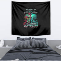 Don't Try To Figure Me Out Skull Tapestry - Wonder Print Shop