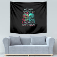 Don't Try To Figure Me Out Skull Tapestry - Wonder Print Shop