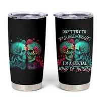 Don't Try To Figure Me Out Skull Tumbler Cup - Wonder Print Shop