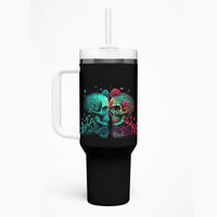 Don't Try To Figure Me Out Skull Tumbler With Handle - Wonder Print Shop