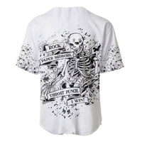 Rock Paper, Sgissors Throat Pungh I Win Baseball Jersey - Wonder Print Shop