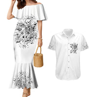 Rock Paper, Sgissors Throat Pungh I Win Couples Matching Mermaid Dress and Hawaiian Shirt - Wonder Print Shop