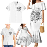 Rock Paper, Sgissors Throat Pungh I Win Family Matching Mermaid Dress and Hawaiian Shirt - Wonder Print Shop