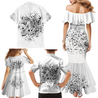 Rock Paper, Sgissors Throat Pungh I Win Family Matching Mermaid Dress and Hawaiian Shirt - Wonder Print Shop