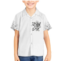 Rock Paper, Sgissors Throat Pungh I Win Family Matching Mermaid Dress and Hawaiian Shirt - Wonder Print Shop