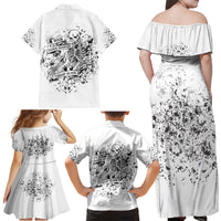 Rock Paper, Sgissors Throat Pungh I Win Family Matching Off Shoulder Maxi Dress and Hawaiian Shirt - Wonder Print Shop