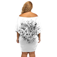 Rock Paper, Sgissors Throat Pungh I Win Family Matching Off Shoulder Short Dress and Hawaiian Shirt - Wonder Print Shop