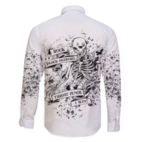 Rock Paper, Sgissors Throat Pungh I Win Family Matching Short Sleeve Bodycon Dress and Hawaiian Shirt - Wonder Print Shop