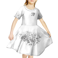 Rock Paper, Sgissors Throat Pungh I Win Kid Short Sleeve Dress - Wonder Print Shop