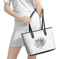 Rock Paper, Sgissors Throat Pungh I Win Leather Tote Bag - Wonder Print Shop