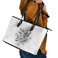 Rock Paper, Sgissors Throat Pungh I Win Leather Tote Bag - Wonder Print Shop