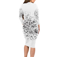 Rock Paper, Sgissors Throat Pungh I Win Long Sleeve Bodycon Dress - Wonder Print Shop