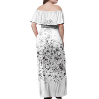 Rock Paper, Sgissors Throat Pungh I Win Off Shoulder Maxi Dress - Wonder Print Shop