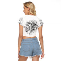 Rock Paper, Sgissors Throat Pungh I Win Raglan Cropped T Shirt - Wonder Print Shop