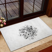 Rock Paper, Sgissors Throat Pungh I Win Rubber Doormat - Wonder Print Shop