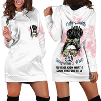 Warning My Mouth Messy Bun Hoodie Dress - Wonder Print Shop