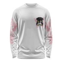 Warning My Mouth Messy Bun Long Sleeve Shirt - Wonder Print Shop