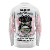 Warning My Mouth Messy Bun Long Sleeve Shirt - Wonder Print Shop