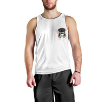 Warning My Mouth Messy Bun Men Tank Top - Wonder Print Shop