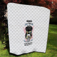 Warning My Mouth Messy Bun Quilt - Wonder Print Shop
