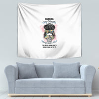 Warning My Mouth Messy Bun Tapestry - Wonder Print Shop