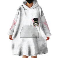 Warning My Mouth Messy Bun Wearable Blanket Hoodie - Wonder Print Shop