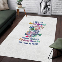 I Try To Avoid Drama Sugar Skull Colorful Area Rug - Wonder Print Shop