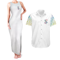 I Try To Avoid Drama Sugar Skull Colorful Couples Matching Tank Maxi Dress and Hawaiian Shirt - Wonder Print Shop