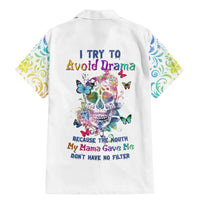 I Try To Avoid Drama Sugar Skull Colorful Family Matching Mermaid Dress and Hawaiian Shirt - Wonder Print Shop