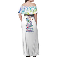 I Try To Avoid Drama Sugar Skull Colorful Family Matching Off Shoulder Maxi Dress and Hawaiian Shirt - Wonder Print Shop