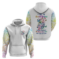 I Try To Avoid Drama Sugar Skull Colorful Hoodie - Wonder Print Shop
