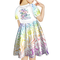 I Try To Avoid Drama Sugar Skull Colorful Kid Short Sleeve Dress - Wonder Print Shop