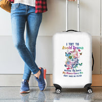 I Try To Avoid Drama Sugar Skull Colorful Luggage Cover - Wonder Print Shop