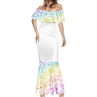 I Try To Avoid Drama Sugar Skull Colorful Mermaid Dress - Wonder Print Shop