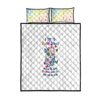 I Try To Avoid Drama Sugar Skull Colorful Quilt Bed Set - Wonder Print Shop