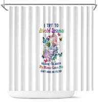 i-try-to-avoid-drama-sugar-skull-colorful-shower-curtain