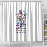i-try-to-avoid-drama-sugar-skull-colorful-shower-curtain