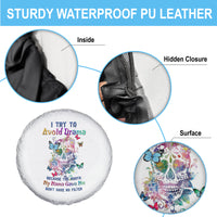 I Try To Avoid Drama Sugar Skull Colorful Spare Tire Cover - Wonder Print Shop