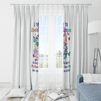 I Try To Avoid Drama Sugar Skull Colorful Window Curtain - Wonder Print Shop