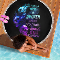 My Give A F Is Broken All Beach Blanket - Wonder Print Shop