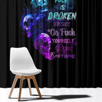 My Give A F Is Broken All Window Curtain - Wonder Print Shop