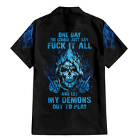 My Demons Out To Play Skull Family Matching Mermaid Dress and Hawaiian Shirt - Wonder Print Shop