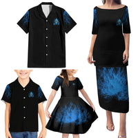 My Demons Out To Play Skull Family Matching Puletasi Dress and Hawaiian Shirt - Wonder Print Shop