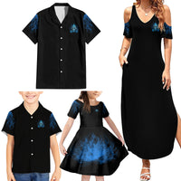 My Demons Out To Play Skull Family Matching Summer Maxi Dress and Hawaiian Shirt - Wonder Print Shop