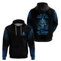 My Demons Out To Play Skull Hoodie - Wonder Print Shop