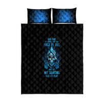 My Demons Out To Play Skull Quilt Bed Set - Wonder Print Shop