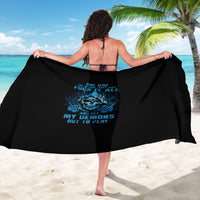 My Demons Out To Play Skull Sarong - Wonder Print Shop