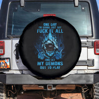 My Demons Out To Play Skull Spare Tire Cover - Wonder Print Shop