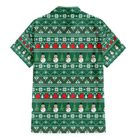 Bangladesh Christmas Family Matching Mermaid Dress and Hawaiian Shirt with Santa Claus in Traditional Outfit Snowman and Tree Pattern - Wonder Print Shop