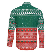 Bangladesh Christmas Family Matching Puletasi and Hawaiian Shirt with Black-Capped Bird Gift Stack and Green Red Snowflake Pattern - Wonder Print Shop